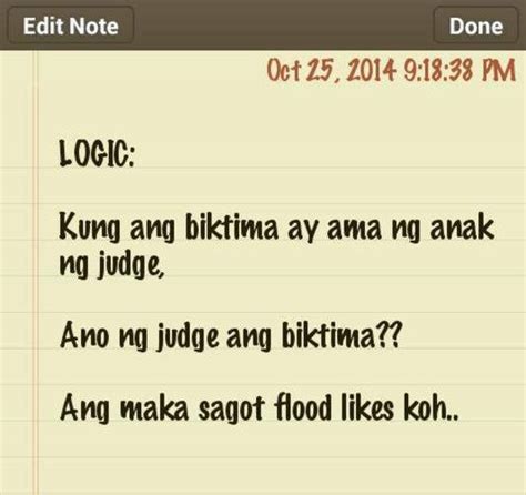 Sagot kandila. . Tagalog logic na may sagot brainly